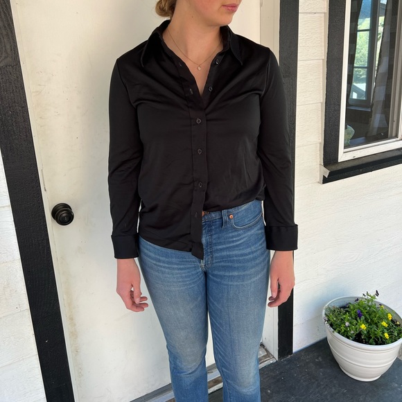 Tops - Black long sleeve button up